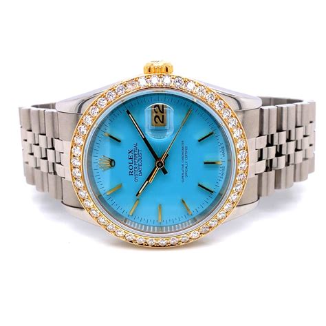 datejust rolex tiffany|Rolex tiffany blue 36mm price.